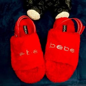 Cute Bebe bling slippers